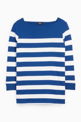 Basic long sleeve top - striped