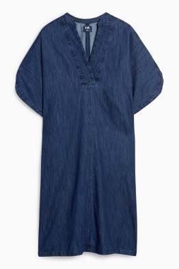 Jeans-Kaftan mit V-Ausschnitt