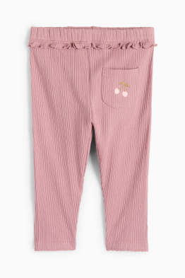 Kirsche - Baby-Leggings - gerippt