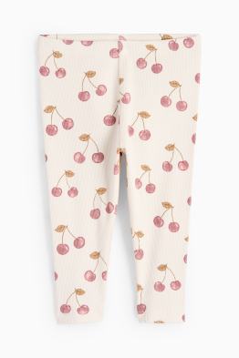 Kirsche - Baby-Leggings - gerippt