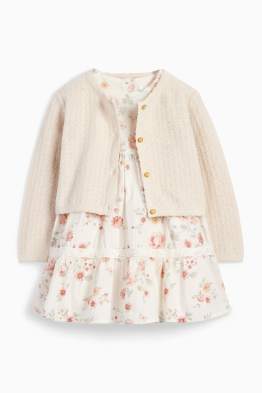 Blümchen - Baby-Outfit - 2 teilig