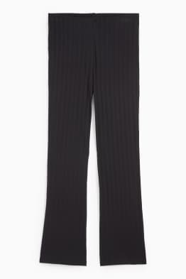 Straight leggings - ribbed