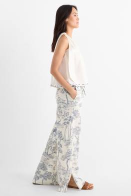 Rangsutra x C&A - pantalon en tissu - high waist - Palazzo