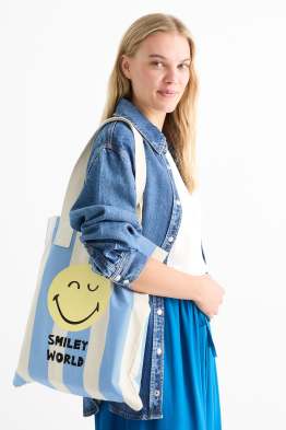 Grote shopper - gestreept - SmileyWorld®