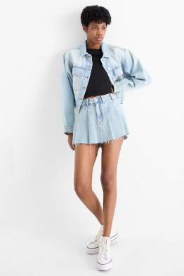 Denim skort