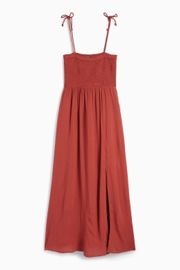A-line dress - smocked