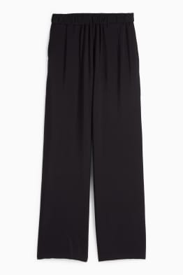 Cloth trousers - high waist - wide leg