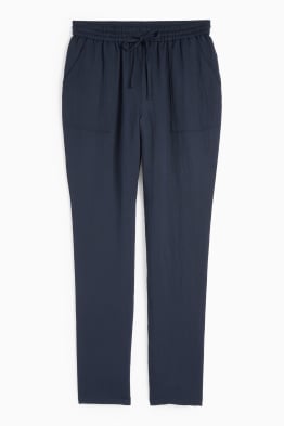 Pantaloni di stoffa - vita media - tapered fit