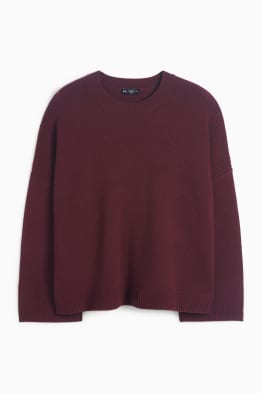 Jumper with cashmere - wool blend
