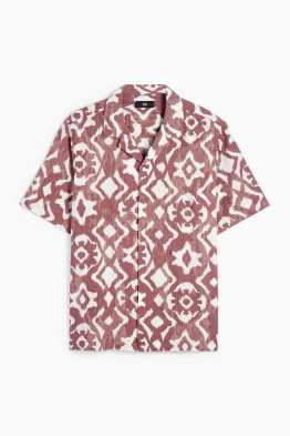 Shirt - regular fit - lapel collar - patterned