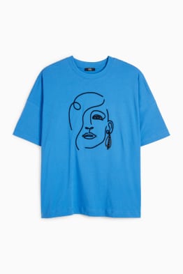 T-shirt with rhinestones - regular fit 