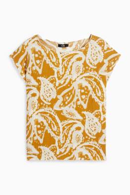 T-shirt - regular fit - à motif - texturé