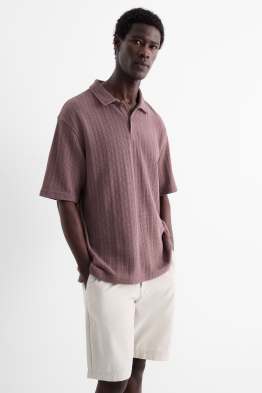 Knitted polo shirt