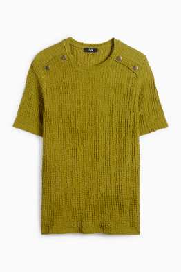 T-shirt - regular fit - texturé