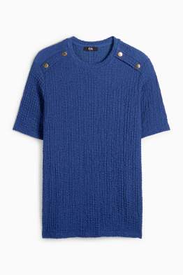 T-shirt - regular fit - texturé