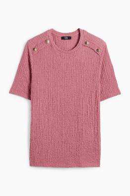 T-shirt - regular fit - texturé