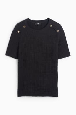 T-shirt - regular fit - texturé