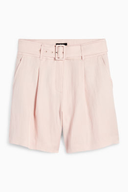 Korte broek met riem - high waist
