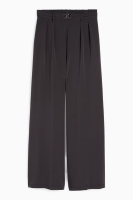 Pantaloni din jerseu - talie înaltă - wide leg