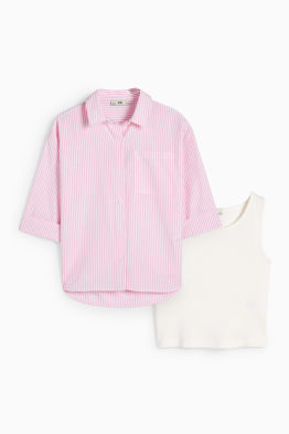 Set - blouse en topje - 2-delig