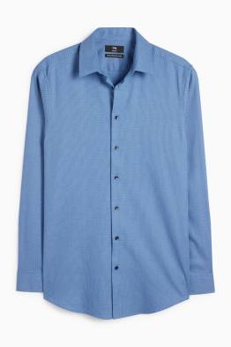 Camisa de oficina - slim fit - Kent - de planchado fácil - estampada