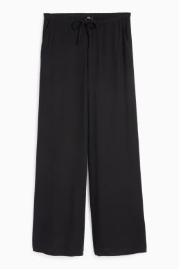 Stoffhose - Mid Waist - Wide Leg