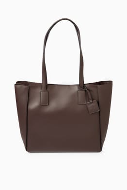 Large shopper - faux leather