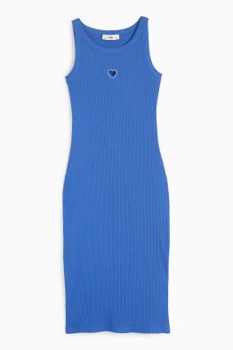Corazón - vestido con pedrería - de canalé