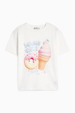 Eis und Donut - Kurzarmshirt