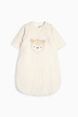 Bärchen - Baby-Schlafsack - 0-6 Monate - strukturiert
