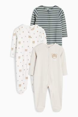 Set van 3 - beertje - babypyjama