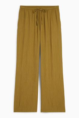 Stoffhose - Mid Waist - Wide Leg