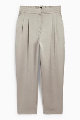 Stoffhose - High Waist - Wide Leg