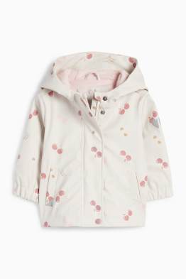 Kirsche - Baby-Regenjacke mit Kapuze - wasserdicht