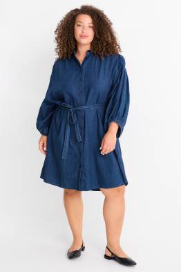 Vestito a blusa di jeans