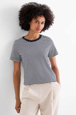 Basic-T-Shirt - Regular Fit - gestreift