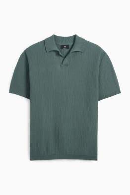 Gebreid poloshirt - met structuur