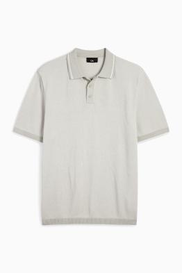 Strick-Poloshirt