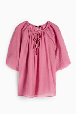 Blouse met V-hals