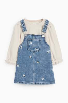 Blümchen - Baby-Outfit - 2 teilig