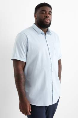 Chemise - regular fit - col kent - sans repassage - texturée
