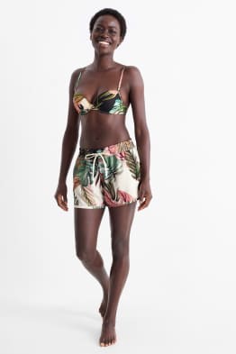 Badeshorts - LYCRA® - gemustert