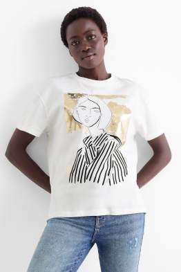 T-shirt - oversized - glanseffect