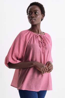 Blouse met V-hals