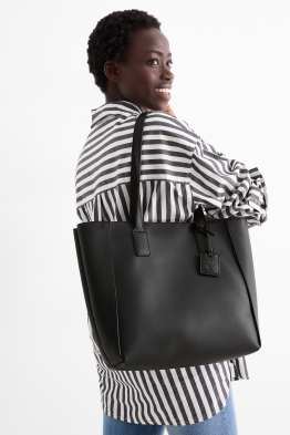 Large shopper - faux leather