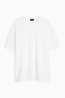 Sweatshirt - kurzarm - gerippt