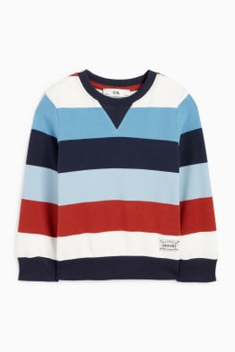 Sweatshirt - gestreift - strukturiert