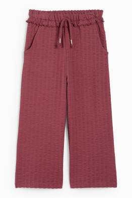 Jersey broek - met structuur