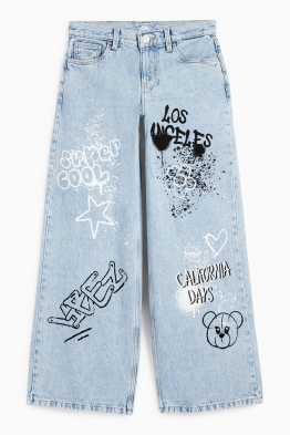 Graffiti - wide leg jean