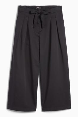 Pantalon - high waist - wide leg